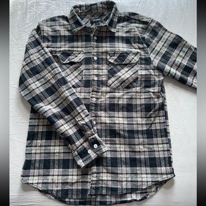 Brixton Plaid Button Front Long Sleeve
